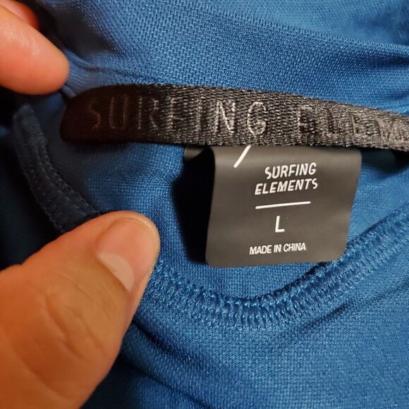 Bikewear ION Surfing Elements Tee SS Traze Amp Ocean Blue Size LARGE - Picture 8 of 10